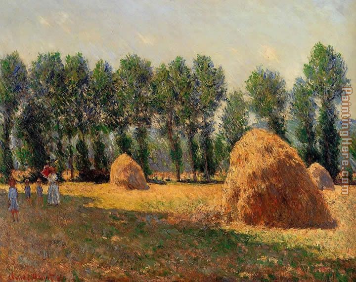 Haystacks at Giverny 2 painting - Claude Monet Haystacks at Giverny 2 art painting